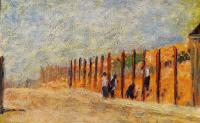 Seurat, Georges - Peasants Driving Stakes